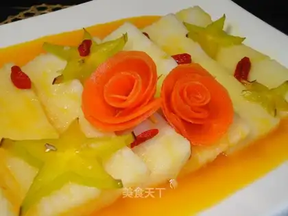 Orange juice, yam