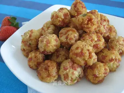 ham and radish meatballs