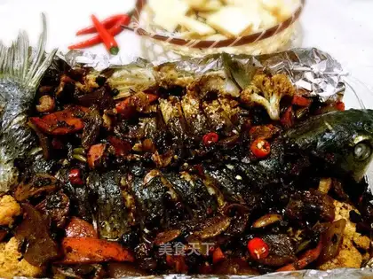 Scorched fish
