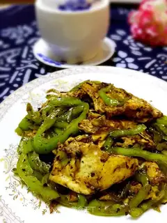 Porridge peppers and eggs