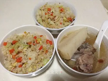 Carrot egg fried rice