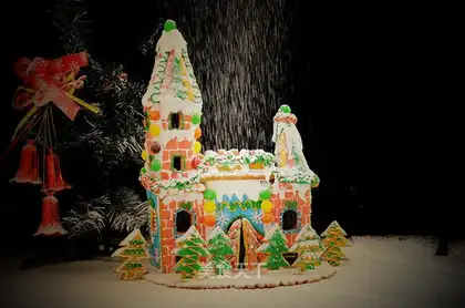 The castle gingerbread house