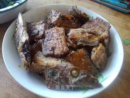 Fried swordfish