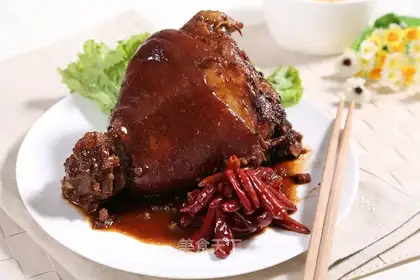 Wine with pig elbows