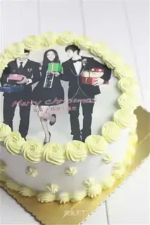 Christmas photo cake