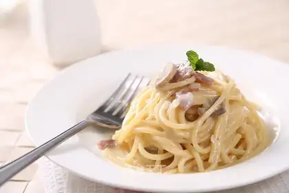 Butter mushroom pasta