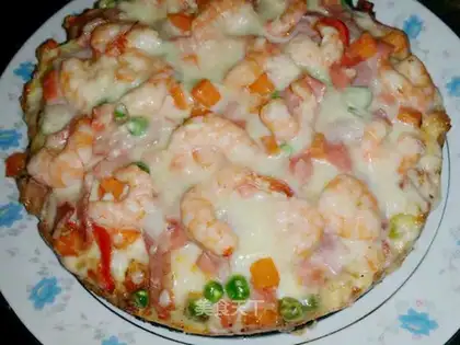 Shrimp pizza