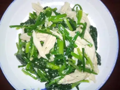 The spinach gravy