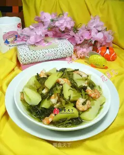 Shrimp snow and potatoes