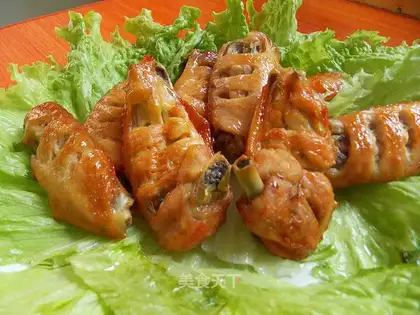 Garlic roast chicken wings