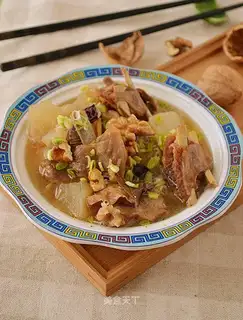walnut radish lamb chops