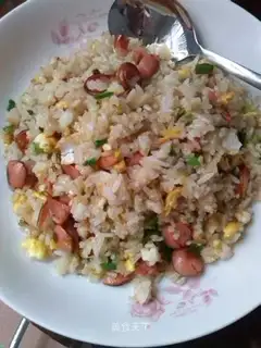 Ham and egg fried rice