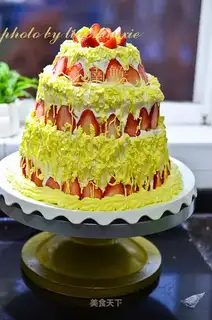 Multi-layer birthday cake