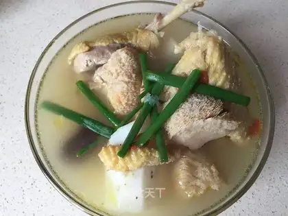 Puffed chicken soup