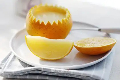 Milk, orange juice, jelly