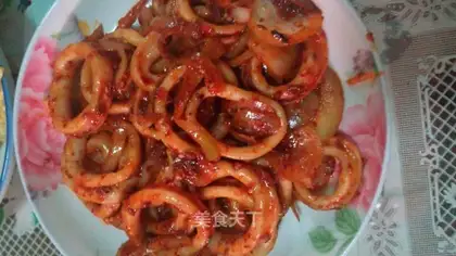 Garlic squid rings
