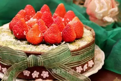 A tea cheesecake