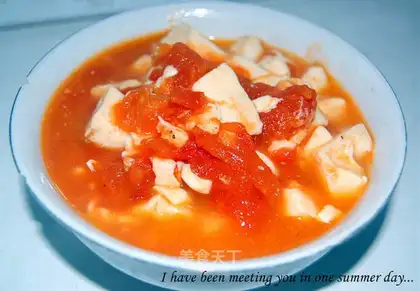 Tomato stew tofu