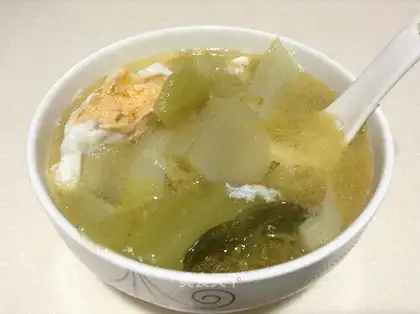 Salted egg mustard soup