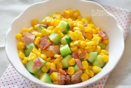 Bacon cucumber corn