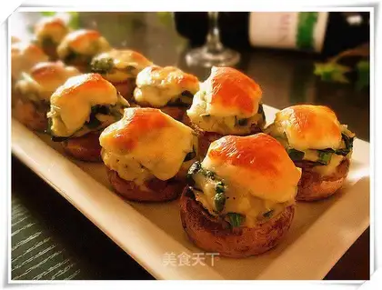 White cheese mushrooms