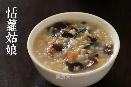 Seafood, black wood, corn, rice
