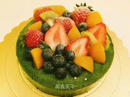 Woo-ji put on tea mousse cake