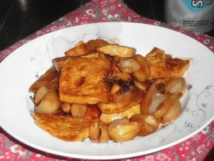 Squids burn tofu