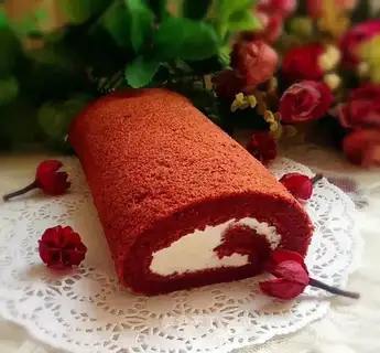 Red velvet cake rolls