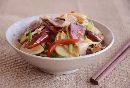 Garlic meat