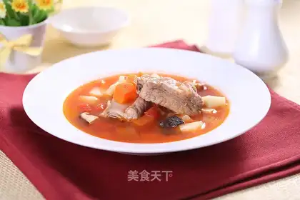 Vegetable ribs soup