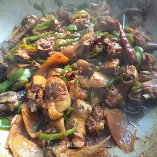 Red chicken