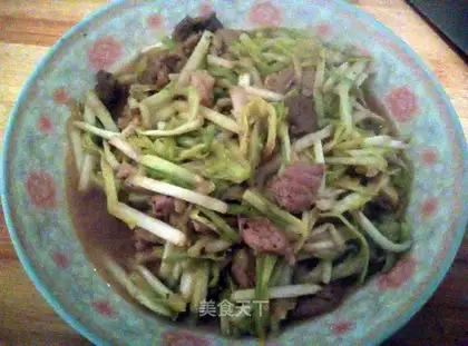 Garlic fried meat