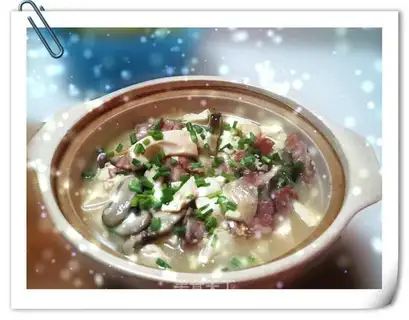 Bacon mushroom tofu