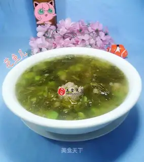 Snow pickles, bean ribs soup