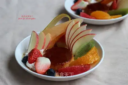 French fruit pudding