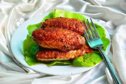Roasted chicken wings