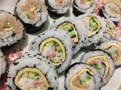 Kids love sushi rolls