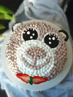 Little bear cake is cute