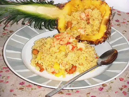 Shrimp pineapple rice