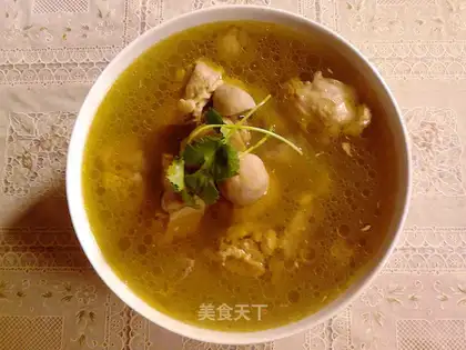 Mushroom chicken soup