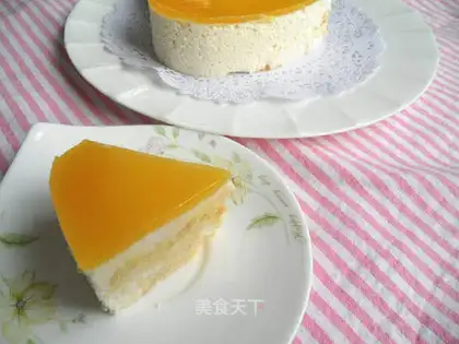 Orange mirror cake