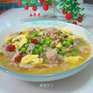 Scrawny egg soup