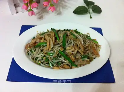 The green bean sprouts