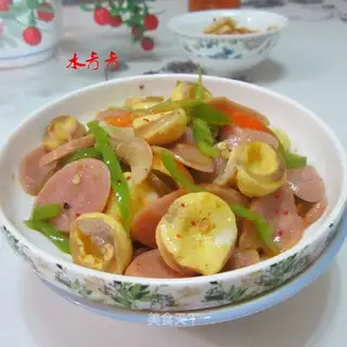 Little intestines and ham
