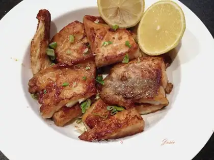 Fried lung fish