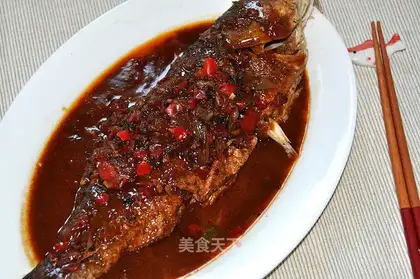 Dry burning of sea bass
