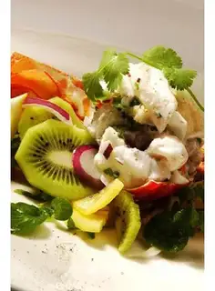 Cream shrimp salad