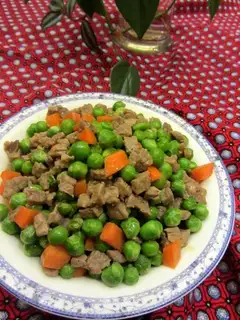 Peas and beef