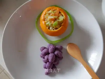 Orange egg fried rice